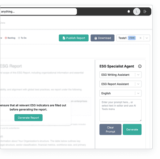 ESG Report Generation